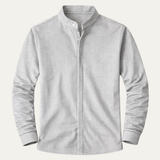 The Corniglia Men’s Slim Fit Stand Collar Knit Shirt