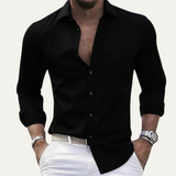 The Lezzeno Men’s Solid Colour Stretch Lightweight Shirt