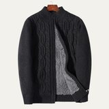 The Wentworth Men’s Thick Wool Fleece Cardigan