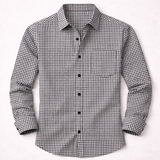 The Varenna Men’s Casual Button Down Checkered Dress Shirt