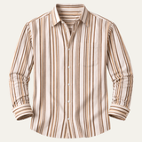 The Lecco Men’s Slim Fit Striped Business Dress Shirt