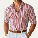 The Garda Men’s Slim Fit Striped Elegant Dress Shirt