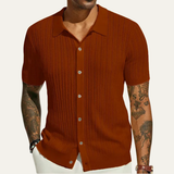The Trapani Men’s Casual Knit Button Down Polo Shirt