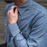 The Pantelleria Men’s Vintage Button Down Denim Shirt