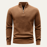 The Ibiza Trendy Luxury Winter Warm Half Zip Knitted Sweater
