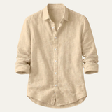 The Silverwood Hill Men's Lightweight Linen Summer Casual Button Up Shirt