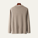 The Salerno Men’s Casual Knit Open Front Wool Blazer Cardigan