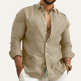 The Polignano Men’s Relaxed Button Up Linen Summer Shirt