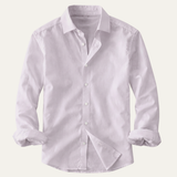The Woodhall Men’s 100% Linen Italian Style Casual Button Up Shirt