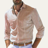 The Hilton Head Men’s Casual Smart Fit Striped Linen Shirt