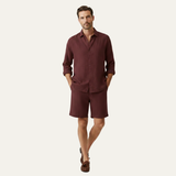 The Brighton Men’s Relaxed Oversized Linen Button Up Shirt