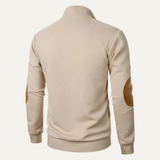 The Varenna Mens Button Down Lapel Polo Sweater