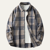 The Cuneo Men’s Plaid Lightweight Flannel Shirt