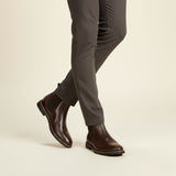 The Highlands Men's Durable Leather Chelsea Boots
