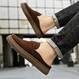 The Positano Men’s Casual Rubber Sole Slip On Loafers