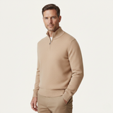 The Crestfield Quarter Zip Sweater – Men's 100% Soft Luxury Wool Knit Sweater