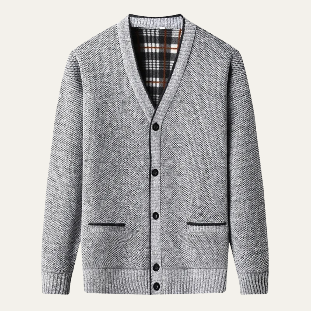 The Shanklin Men’s Casual Warm Button Front Cardigan