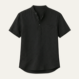 The Edinburgh Men’s Lightweight Cotton Linen Henley Shirt