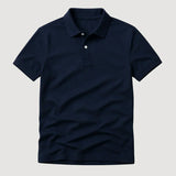 The Santorini Men's Timeless Navy Blue Polo