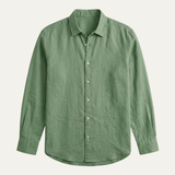 The Glenpark Ridge Men’s Linen Casual Button Up Shirt