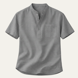 The Sardinia Men’s Casual Linen Henley Summer Shirt