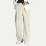 The Caloundra Men’s Premium Wide Leg Corduroy Pleated Dress Pants