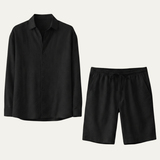 The Brighton Men’s Relaxed Oversized Linen Button Up Shirt
