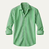 The Buckhead Men’s Lightweight Smart Fit Striped Linen Shirt