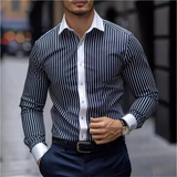 The Harwood Men’s Multicolor Vertical Stripe Casual Shirt