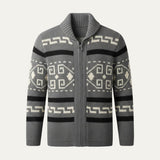 The Serravalle Men’s Button Up Knit Cashmere Shawl Collar Cardigan