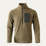 The Warwick Men’s  Wavy Texture Sweater with Chest Pocket