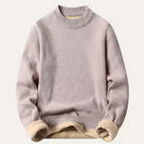 The Portsmouth Men's Casual Fleece Lined Crew Neck Sweater
