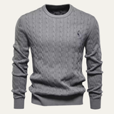 The Zaragoza Men’s Classic Crew Neck Knitted Sweater
