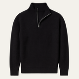 The Edinburgh Men’s Quarter Zip Ribbed Knit Casual Sweater