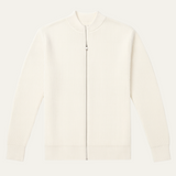 The Maidstone Men’s Beige Zip Up Knitted Lightweight Cardigan