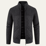 The Benevento Men's Slim Fit Stand Collar Warm Cardigan