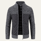 The Benevento Men's Slim Fit Stand Collar Warm Cardigan
