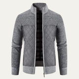 The Benevento Men's Slim Fit Stand Collar Warm Cardigan