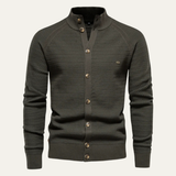 The Avellino Men's Knitted Winter Buttoned Cotton Cardigan