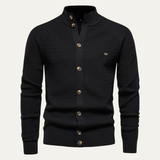 The Avellino Men's Knitted Winter Buttoned Cotton Cardigan