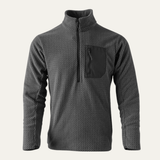 The Kingsport Men’s Thick Waffle Knit Fleece Half Zip Sweater