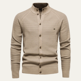 The Avellino Men's Knitted Winter Buttoned Cotton Cardigan