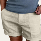 The Coogee Men’s Lightweight Summer Relaxed Fit Linen Shorts