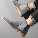 The Bracciano Men's Slip On Suede Chelsea Boots with Elastic Side Panels