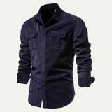 The Oaklawn Men’s Slim Fit Trendy Corduroy Shirt