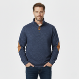 The Tarvisio Men’s Knitted Heritage Sweater with Elbow Patches