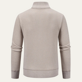 The Inverness Men’s Elegant Knit Zip Cardigan with Pockets