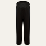 The Hamilton Men’s Solid Black Dress Pants with Belt Loops