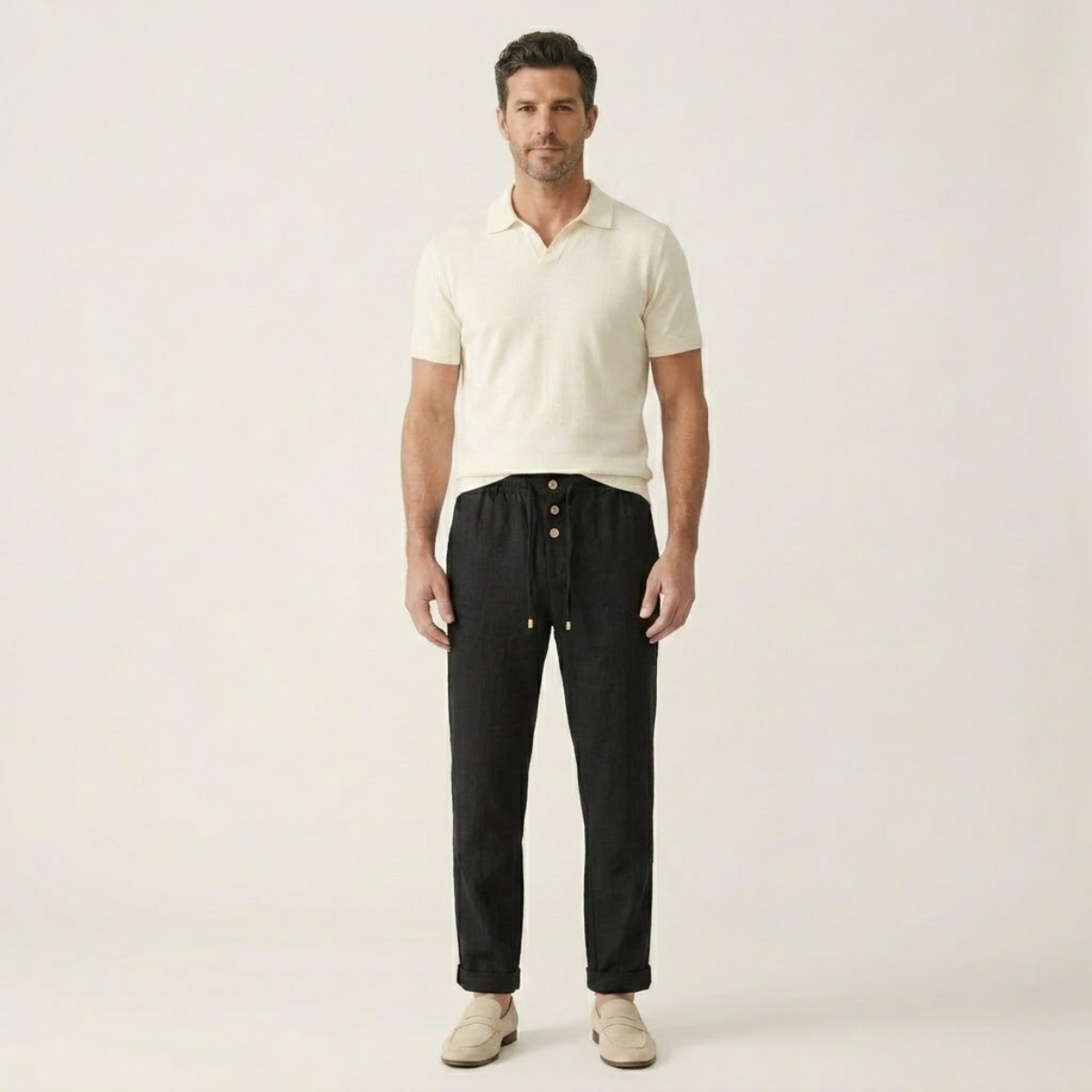The Greenhaven Men’s Elegant Lightweight Summer Linen Pants