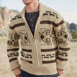 The Serravalle Men’s Button Up Knit Cashmere Shawl Collar Cardigan